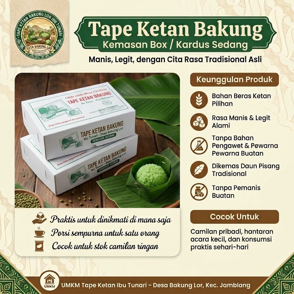 Tape Ketan Bakung - Kemasan Sedang